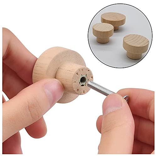 10 Pezzi 35 × 25 Pomello della Porta in Legno