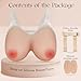 Vollence C Cup Full Strap Silicone Breast Forms Enhancer Boobs for Crossdresser Nude