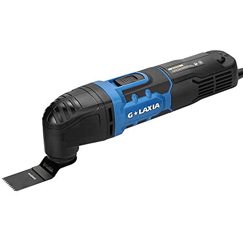 G LAXIA Oscillating Tool, 2.3 Amp Oscillating Multitool Kit with 3 Degree Oscillation Angle, 6 Variable Speed, 17 Pieces Accessories (GP86227)