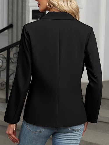 ELLEVEN Womens Blazer Business Casual - Long Sleeve Slim Fit Work Office Suit Jacket with Pockets3