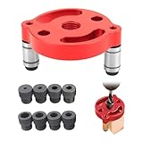 ZHYUAN Boccole per trapano, in acciaio inox, tasselli verticali in lega di alluminio, utensile per la lavorazione del legno, autocentrante verticale, con boccola da 3/4/5/6/7/8/9/10 mm