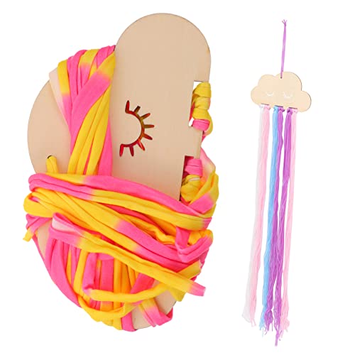 Yardwe 2Pcs Cloud Shaped Hair Bow Clips Holder for Yarn Wall Hanging Hairpin Organizer for Nursery Decoration and Hair Bow Storage