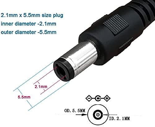 Image of TAAPSEE DC Power Male Cable Wire Connector for CCTV Security Camera and Lighting Power Adapter(2.1mm x 5.5mm)