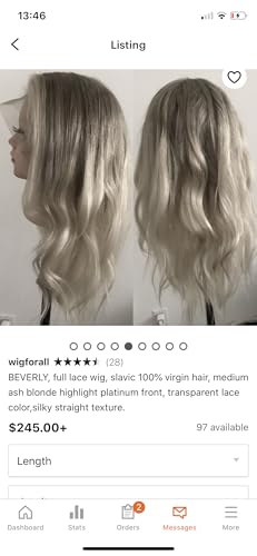 Perruque cheveux humains de qualité européenne Beverly blond cendré 18"
