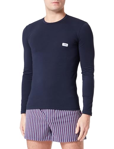 Maglietta da Uomo con Logo Shiny T-Shirt Blu Marino S