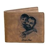 Mamarraxo Cartera de Hombre Grabada a Láser con Foto Y Frase – Elegancia, Personalidad y Durabilidad, Regalo para Papa