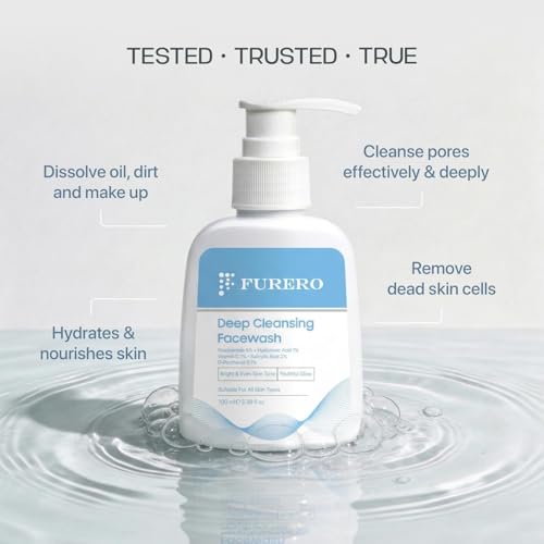 Image of Salicylic Acid Face Wash (2%) with 6% Niacinamide & Hyaluronic Acid | Acne & Oil Control Cleanser for Oily, Sensitive Skin | Paraben & Sulphate Free | Men & Women | 100ml (Pack Of 4)