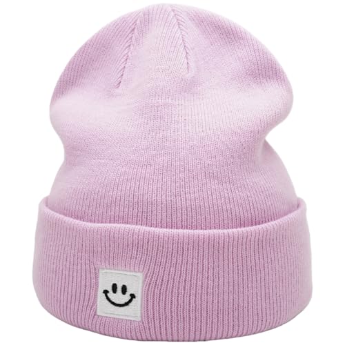 Image of 55cube Unisex Winter Beanie Hats Warm Thick Knit Cuffed Skullcaps