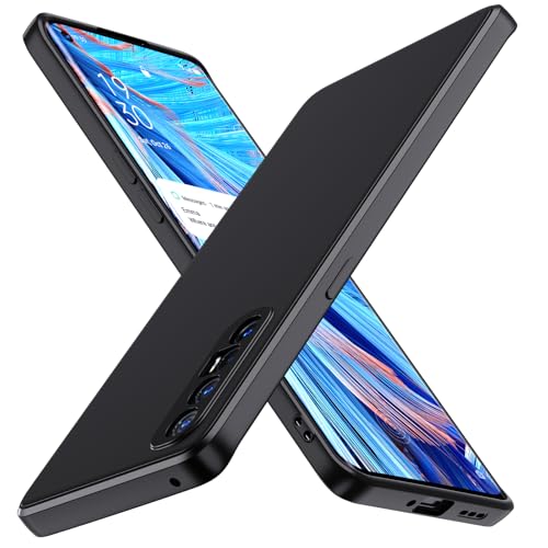 iVoler Cover in Silicone per Oppo Find X2 Neo 5G con Protezione Della Fotocamera, Ultra Sottile Custodia in TPU Morbida Anti-Graffio Antiurto Protettiva Case, Nero