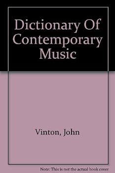 Hardcover Dictionary of Contemporary Music Book