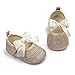 Toddler Little Girl Shoes Mary Jane Flat Shoes Slip-on Ballet 𝙵lats Shoes for Party School Wedding (Gold, 12-18 Months)