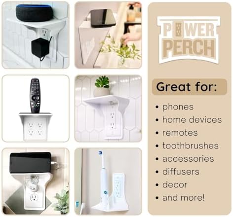 Power Perch Horizontal (White 1pk)