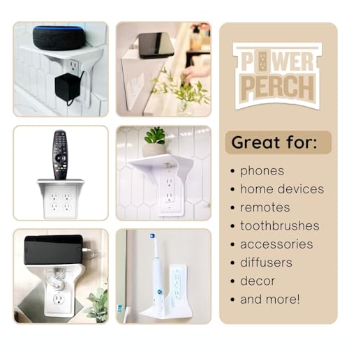 Power Perch Horizontal (White 1pk)