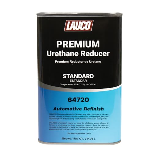 1 Quart Standard Urethane Grade Reducer > 95F - For Automotive Paint and Industrial Paint Use High Performance Automotive Grade 64720