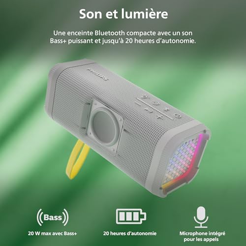 Enceinte sans fil Bluetooth Auracast Philips TAS2000W avec micro intégré - 2