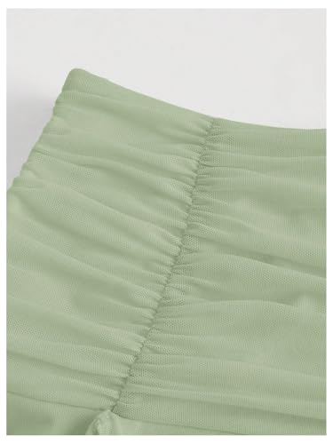 SOLY HUX Women's Summer Skirts High Waisted Ruffle Mini Skirts Flared Flowy Beach Short Skirt3