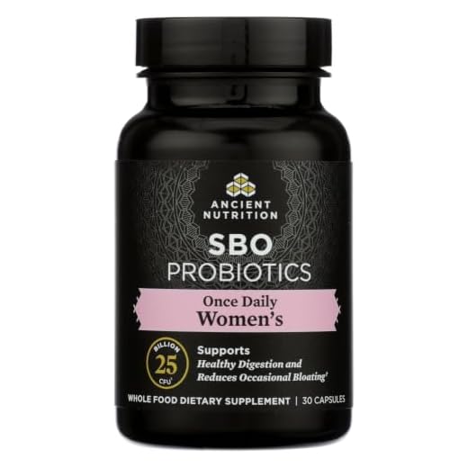 Ancient Nutrition Probiotics for Women, Once Daily Women's Probiotics 30ct, Digestive Support and Reduces Occasional Bloating, Made with Chaste Tree Berry and Amla Berry, 25 Billion CFUs*