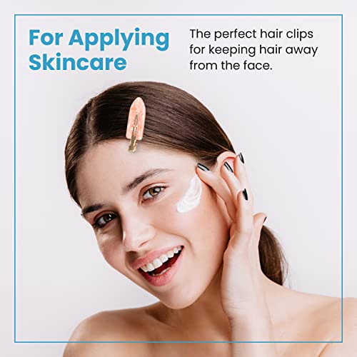 Makeup Hair Clips For Women No Bend Hair Clips For Styling No Crease Pink Flat Styling Clip For Girls Hair Barrette For Makeup Fashion Hair Accessories For Women #TOP3