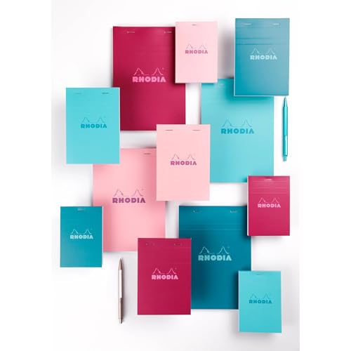 Rhodia bloc agrafé COULEURS N13 cuadriculado 5/5 pack 10 libretas microperforadas 5