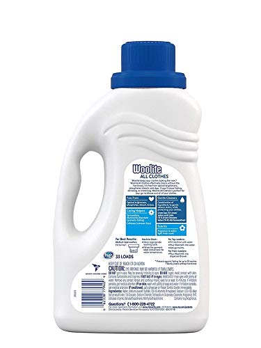 Woolite Clean & Care Liquid Laundry Detergent, 2X33 Loads, 2X50Oz, Regular& He Washer, Gentle Cycle, Sparkling Falls Scent,Packaging May Vary #TOP1