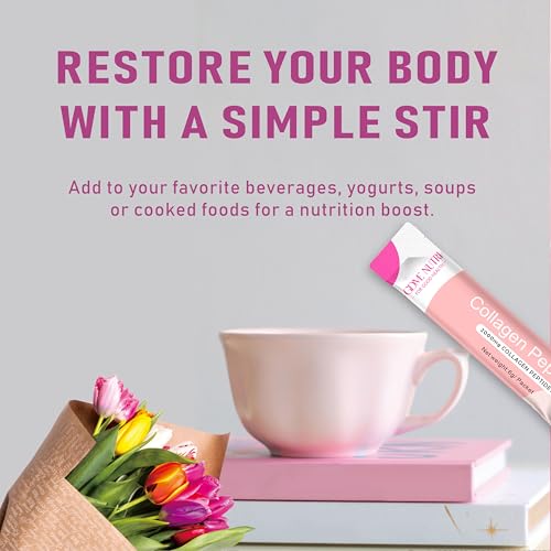 Multi Collagen Peptides Powder for Women and Men - Type I, II, III, V, X - Hydrolyzed Collagen Peptides, Supports Skin Hair Nail & Joint, Grass-Fed, Non-GMO, 30 Packets - Image 6