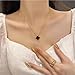 AIPPK Clover Pendant Necklace for Women 18K Gold Plated Van Cleef Four Leaf Clover Necklaces Lucky Simple Jewelry Gifts for Women (White)