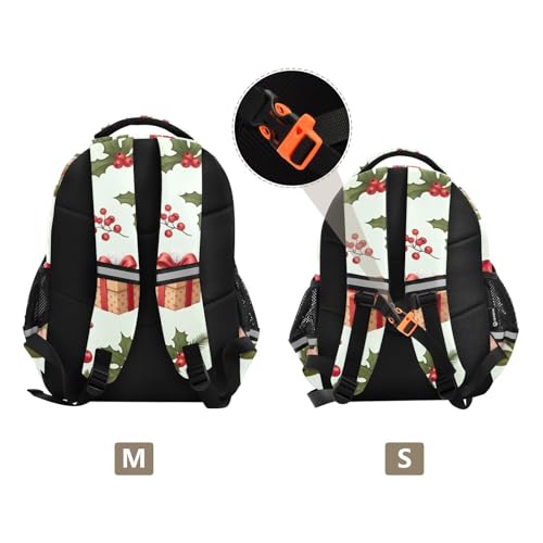 Sac à dos d'école robuste 17 Inch Nains de Noël grand format mixte