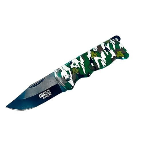 Canivete Tático 13cm Retrátil Portátil De Bolso Faca Pequeno Camping Canivete Tático Bolso Selva Ver