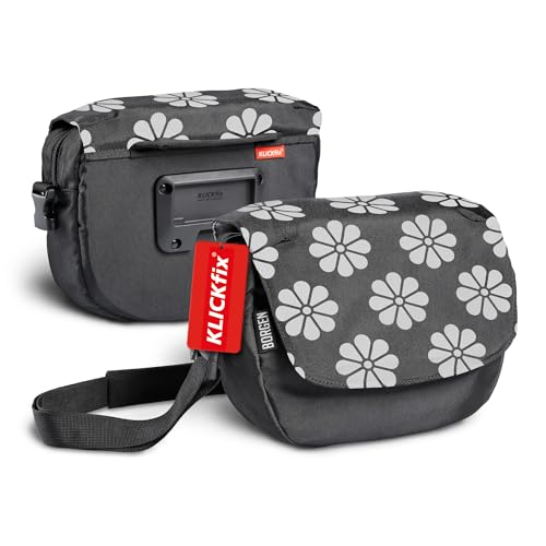 Borgen KLICKfix Lenkertasche Fahrrad, Blumenmuster, 5 L, 2in...