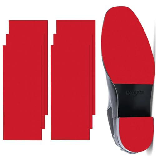 Lot de 6 protections autocollantes pour semelles de chaussures à talons, 24,9 x 9,9 cm, en caoutchouc antidérapant sur le bas des chaussures, protection de bas de chaussures pour femme, coussinets