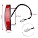 pizarra ATV 12V 3 Wire Brake Stop Light License Taillight Red for ATV Off Road Motorcycle Signal Lamp Accessories Car