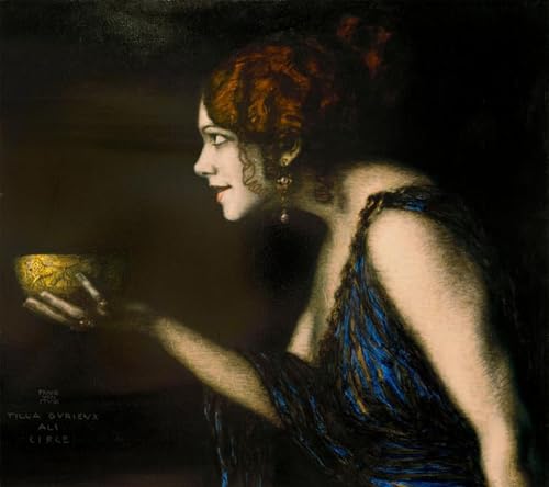 Art Tableau Tilla Durieux Von Stuck impression sur toile décoration murale grand salon moderne