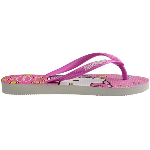 Chinelo Havaianas Kids Slim Hello Kitty Infantil Menina Cor:Rosa;Tamanho:25/26