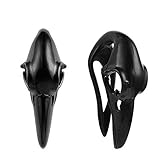 Casvort 2 PCS Black Halloween Bird Ear Hanger Weight Stainless Steel Ear Gauges Body Jewelry Piercing Plug...