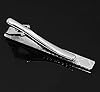 Gleamart Silver Tie Clip for Men Business Necktie Pinch Clip Personalised Cufflink Set4 #4
