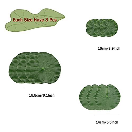 Micbutty 24 Pieces Lily Pads For Ponds, Artificial Water Floating Lotus Flowers Decor With Artificial Dragonfly Frog Lotus Leaves, Water Lily Pads Ornaments For Pond Pool Aquarium Water Decoration #TOP3