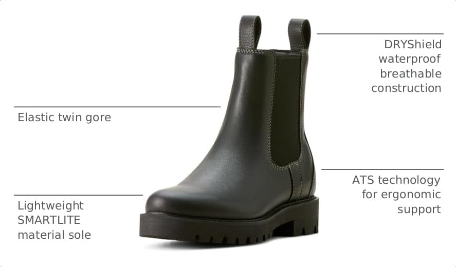 Image of Ariat Women's Wexford Lug Mid Waterproof Chelsea Boot