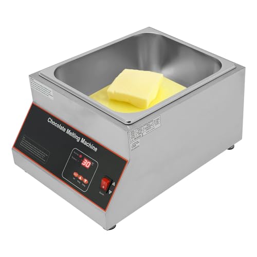 Máquina para derretir chocolate de acero inoxidable 1 tanque 26 lbs 110V miniatura 2
