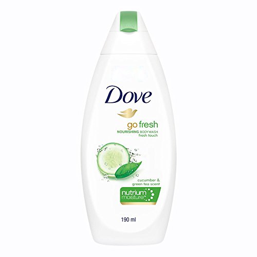 Image of Dove Go Fresh Nourishing Body Wash, 190 ml with (Free Loofah)