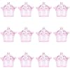 Crown Candy Box,12 Pcs Candy Boxes Transparent Crown Candy Box Plastic Fillable Storage Boxes for Candies Chocolates Dessert Gift Boxes for Wedding Birthday Party (Pink)