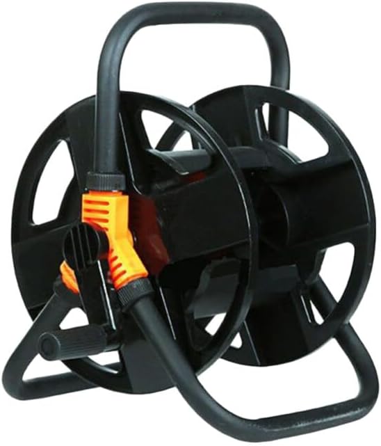 SUPVOX Multifunctional Garden Hose Reel Durable Water Hose Organizer Holds 65-Feet 1/2inch for Taking In Car Wash Garden Watering With Stainless Steel Handle
