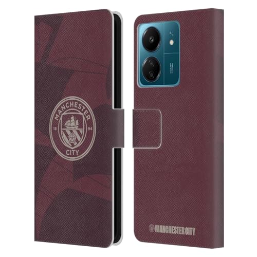Head Case Designs Officially Licensed Manchester City Man City FC Third 2024/25 Badge Kit Leather Book Wallet Case Cover Compatible with Xiaomi Redmi 13C 4G
