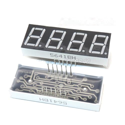 Generic 5pcs Digital Tube Segment Common Cathode Red 4 Bit Digital Tube 0.56 inch Red LED Display HS420561K-32 Digital Tube