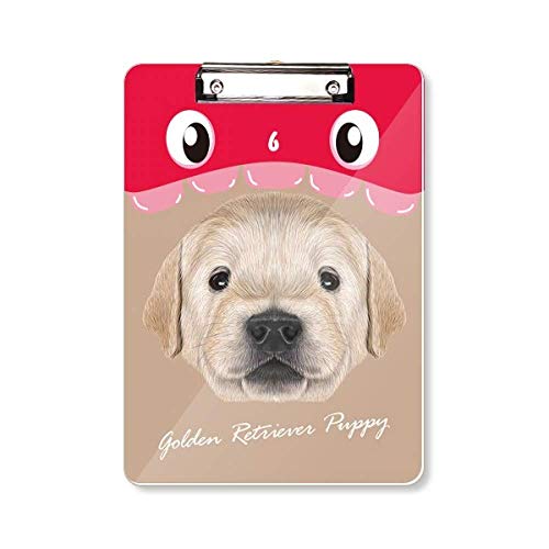 Porte-bloc A4 en forme de bouche de chiot Golden Retriever pour passionnés
