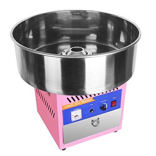 AJH Zuckerwatte Maker Zuckerwatte Maschine für Kinder mit Edelstahl Tablett, Partyzubehör für zu Hause/gewerblich, 1000w