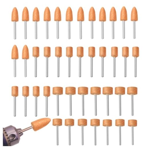 Sanding Bits for Dremel Rotary Tool Kit, Aluminum Oxide 42pcs | Grinding Stone Set with 1/8" Shank, Ideal for Sharpening,Grinding,Smoothing, Flap Wheel,Compatible with dremel 4000