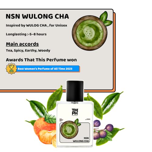 Image of TMPerfumehouse Nsn wulong cha EDP for Men & Women | Green, Fresh & Long Lasting Perfume Spray | Citrusy, Aromatic & Sweet Fragrance | Luxury Gift for Him & Her | TMPH | 50ml