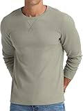 Chemises gaufrées à col rond et manches longues pour homme, chemises gaufrées à manches longues pour hommes, hauts décontractés en tricot, Ddp 4, 3XL