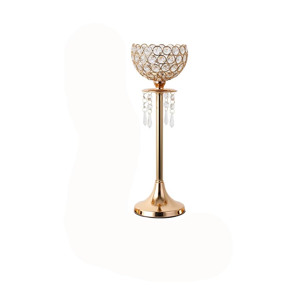 HTTGDGDH Crystal Wedding Centerpieces Candelabra Party Pillar Flowers Stand Candlestick For Home Decoration,D-52cm