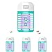 Produktbild WUGEIN Mückenlampe, Elektrisches Moskitonetz, Elektrischer Insektenvernichter, Mückenschutz Steckdose, Fliegenfalle für Zuhause, geeignet für Zuhause, Küche, Schlafzimmer, Esszimmer (4 Pack)